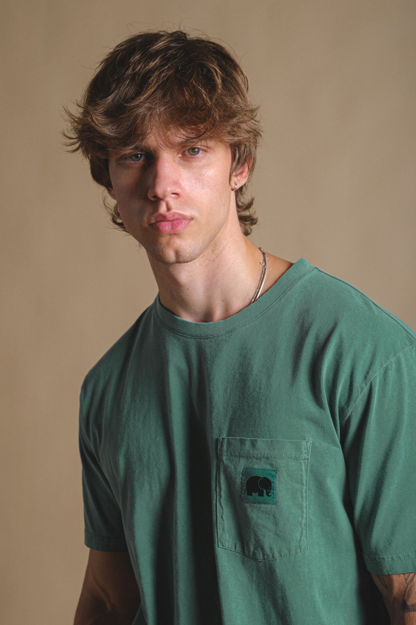 Camiseta Pigment Garza Foliage Green