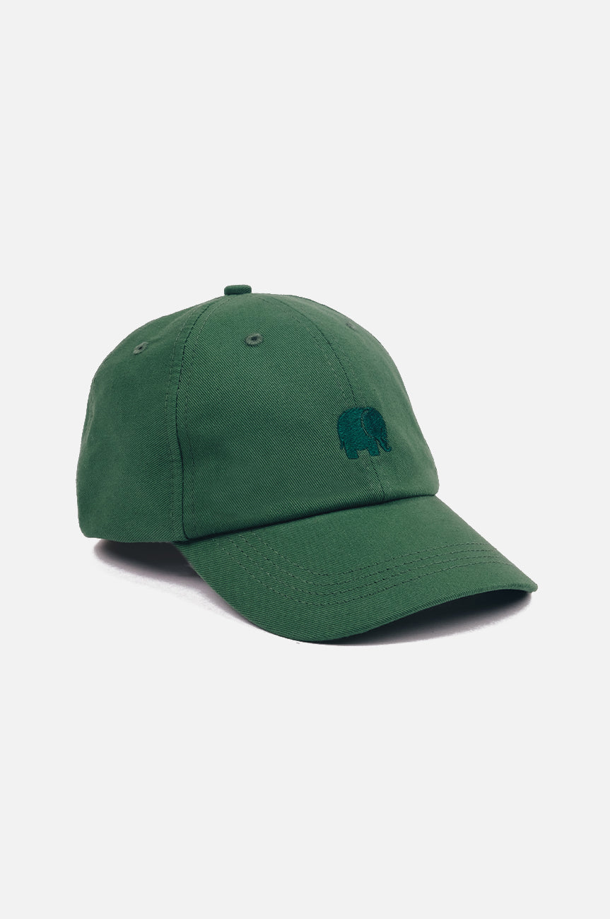 Dad Cap Musgo Green con logo ricamato, vista frontale | TP_IMAGE_TYPE=SILHOUETTE_FRONT