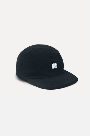 Silhouette frontale del Water Repellent Nylon Five Panel Cap Black | TP_IMAGE_TYPE=SILHOUETTE_FRONT