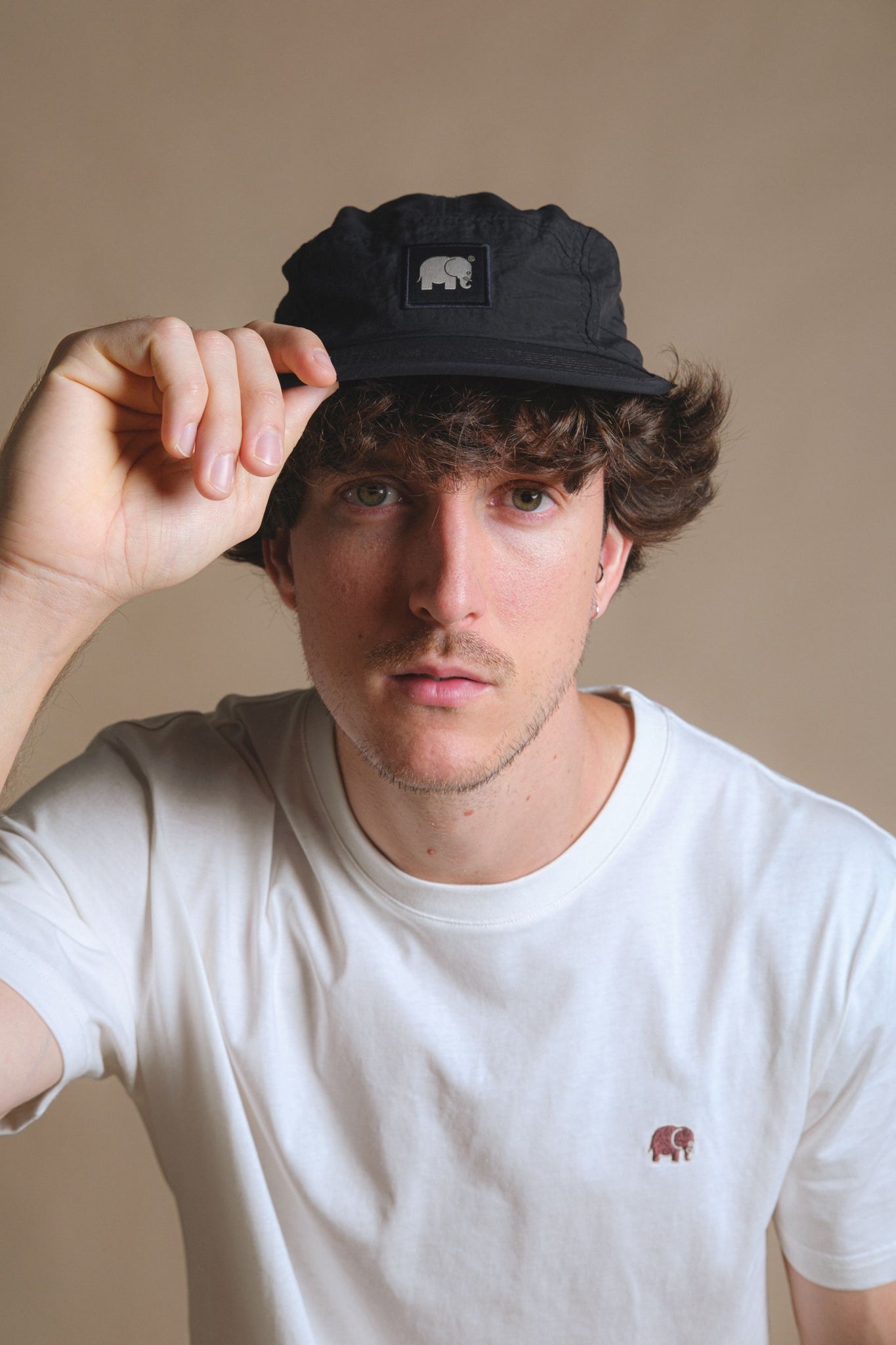 Gorra Five Panel Nylon Repelente Agua Black