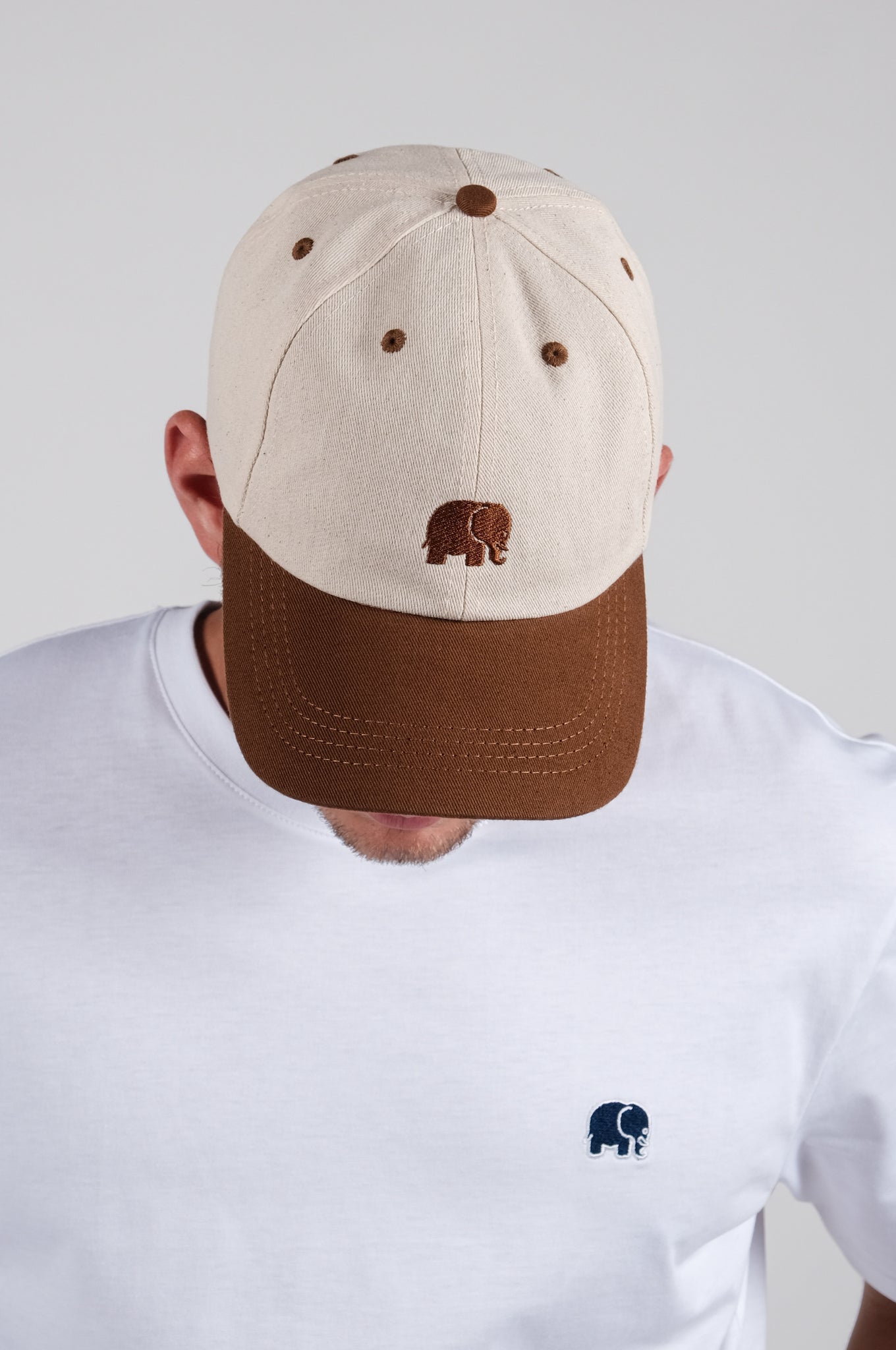 Gorra Logo Dad Camel Ecru