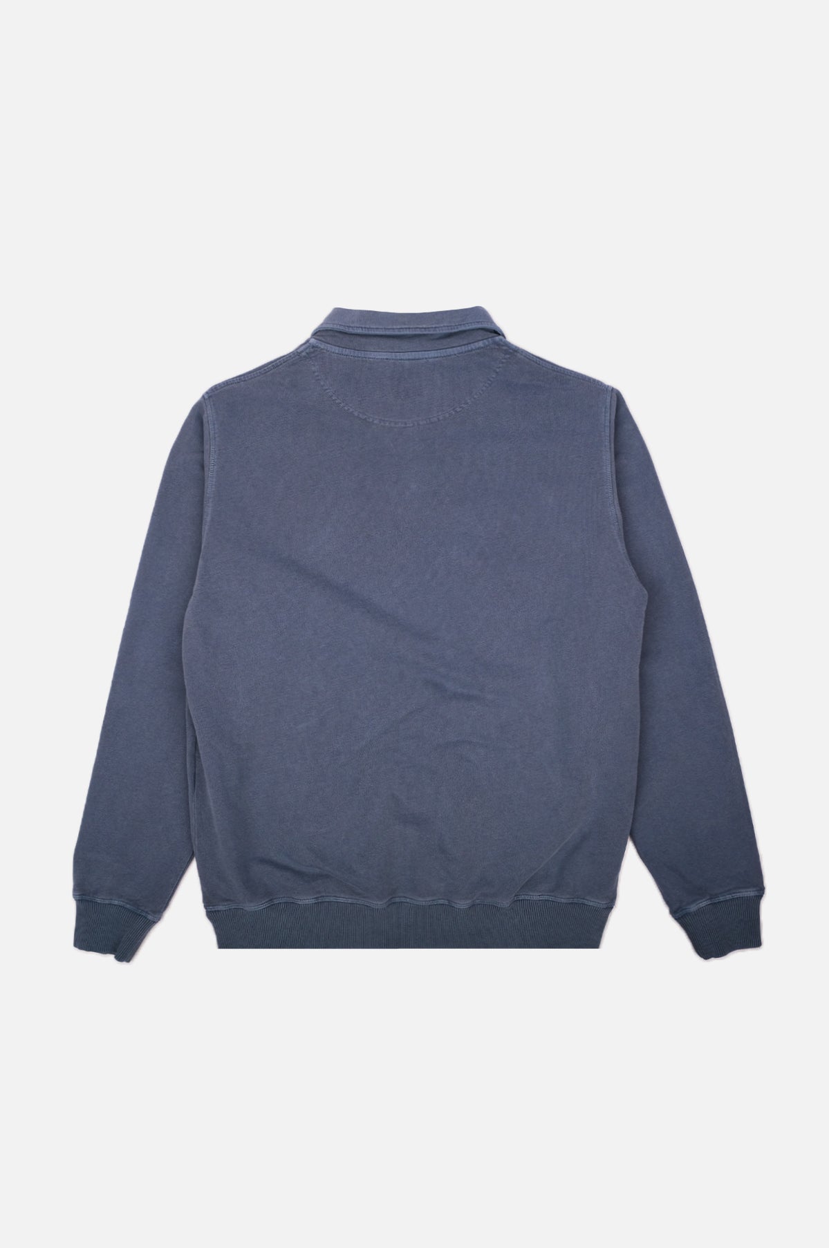 Sauce Loopback Pigment Dyed Quarter Zip Sweater Faded Navy