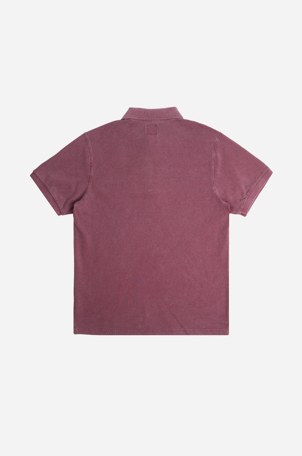 Silhouette posteriore della Organic Pigment Dyed Polo Shirt Zinfandel | TP_IMAGE_TYPE=SILHOUETTE_BACK