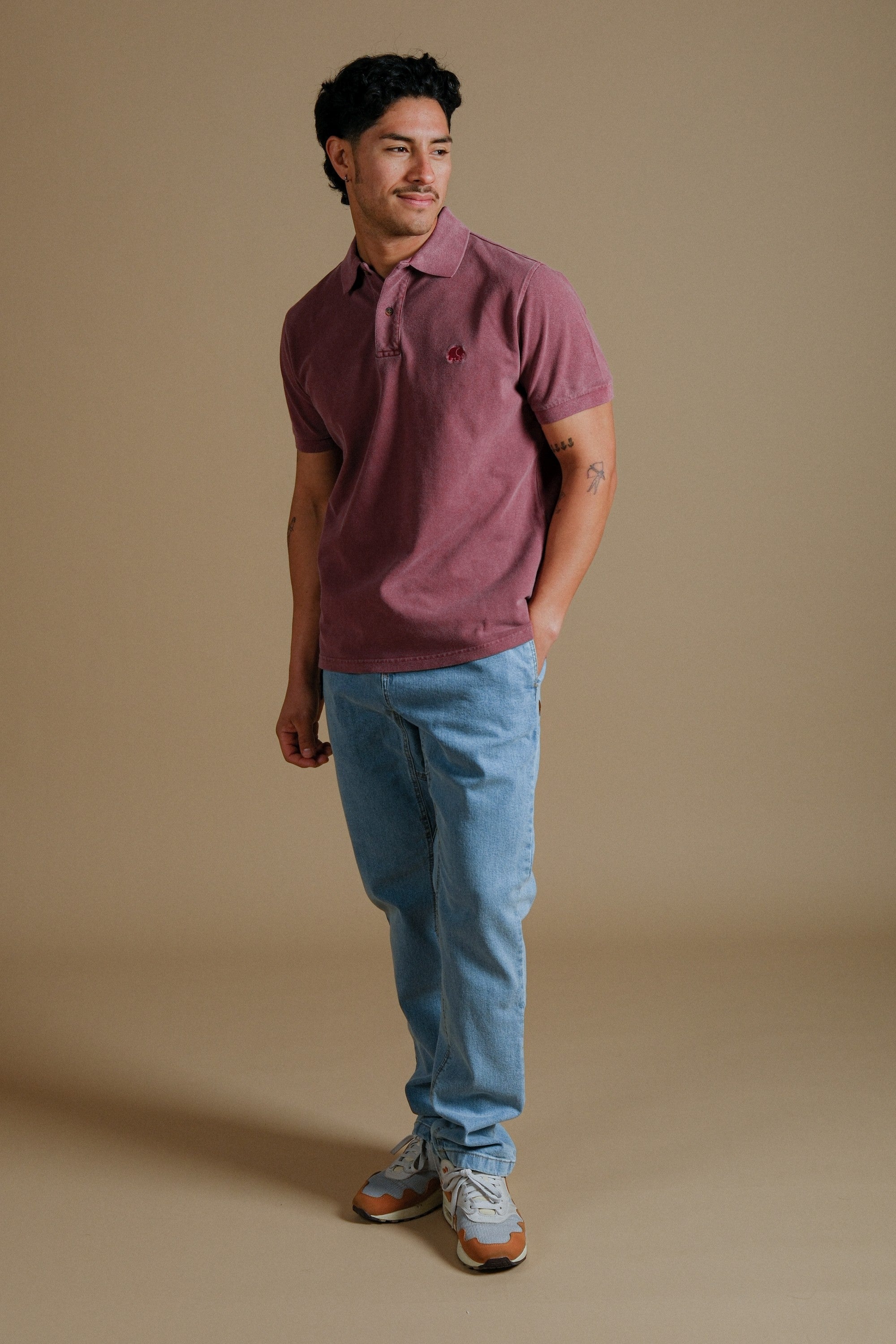 Organic Pigment Dyed Polo Shirt Zinfandel – Trendsplant
