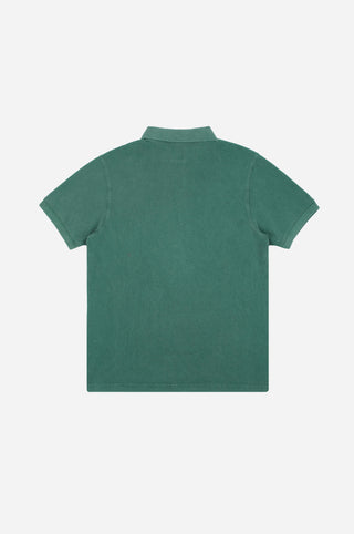 Back silhouette of Organic Pigment Dyed Polo Shirt in Eden Green | TP_IMAGE_TYPE=SILHOUETTE_BACK