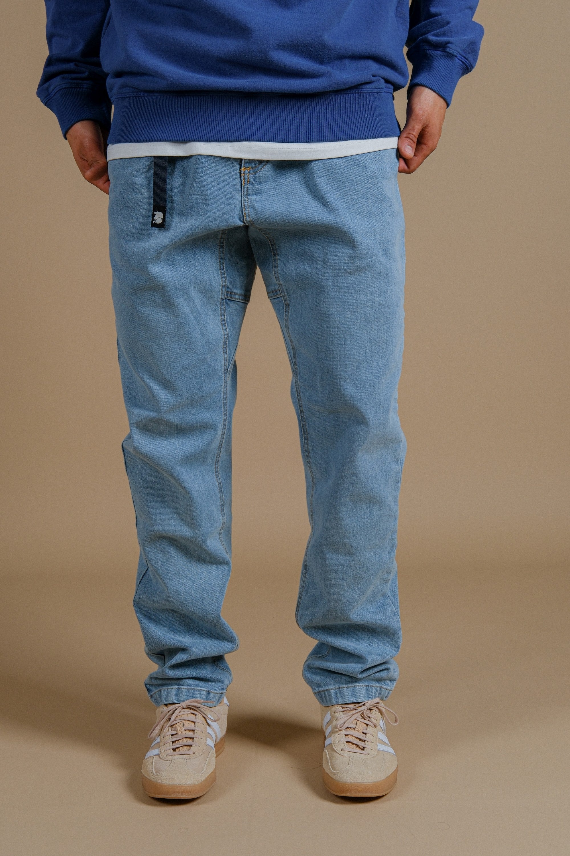 【2plan】Relite catwash denim trousers RT No. 12116 RECONSTRUCTED BLUE DENIM SCIMITAR JEANS – REALTAKAI