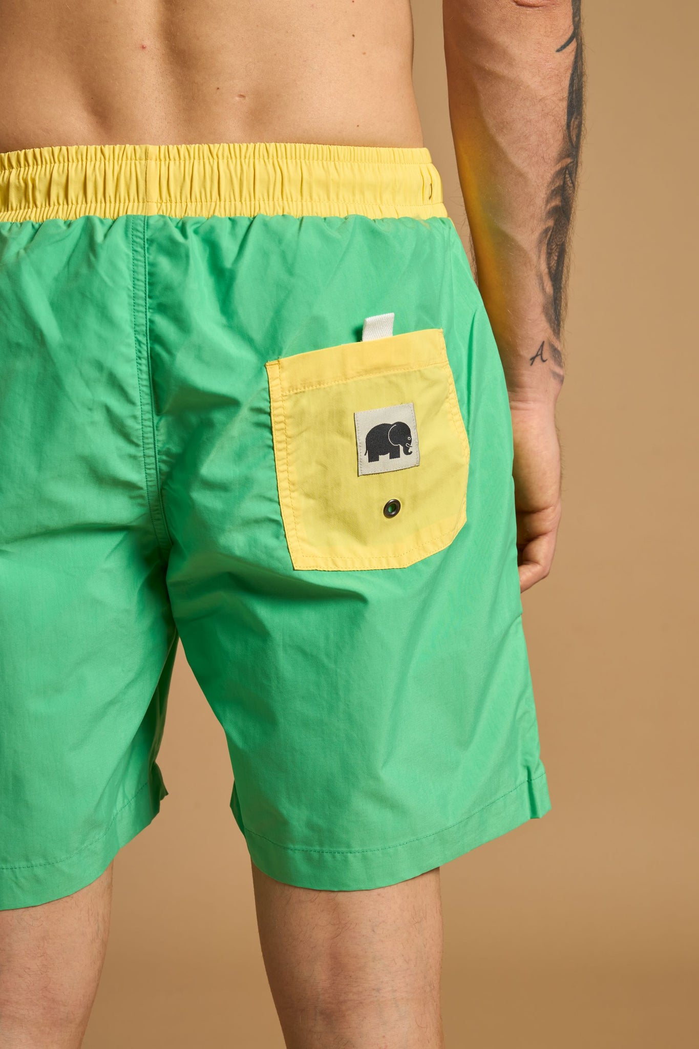 Color Block Q-Nova® Swim Trunks Spring Green