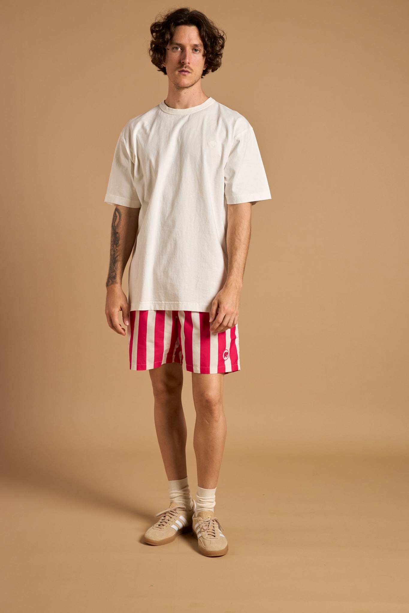 Beach Club SEAQUAL®YARN Swim Trunks Fuchsia