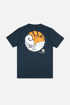 Life By The Sea VI Organic T-Shirt Trendsplant Blue