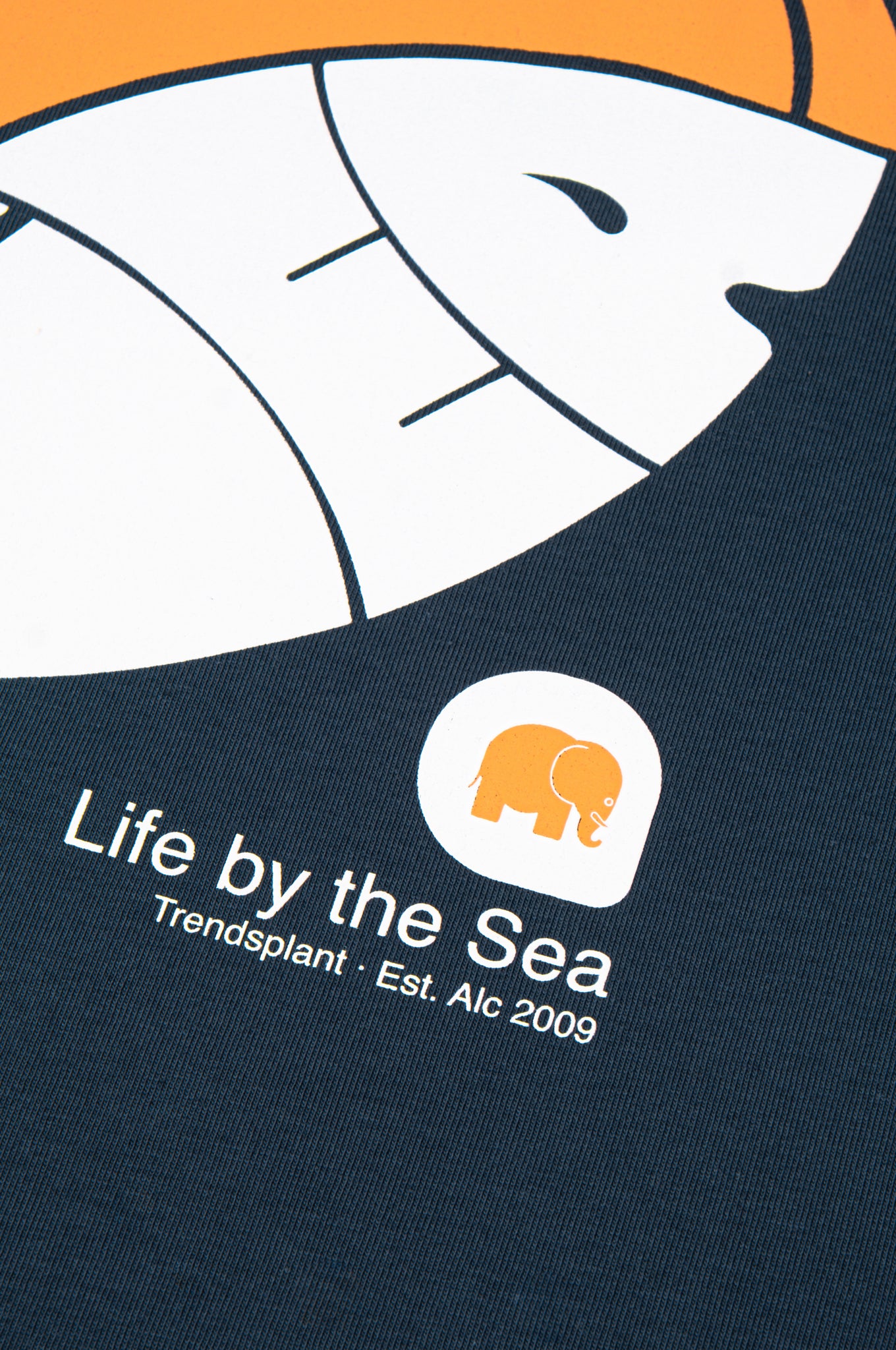 Camiseta Orgánica Life By The Sea VI Trendsplant Blue
