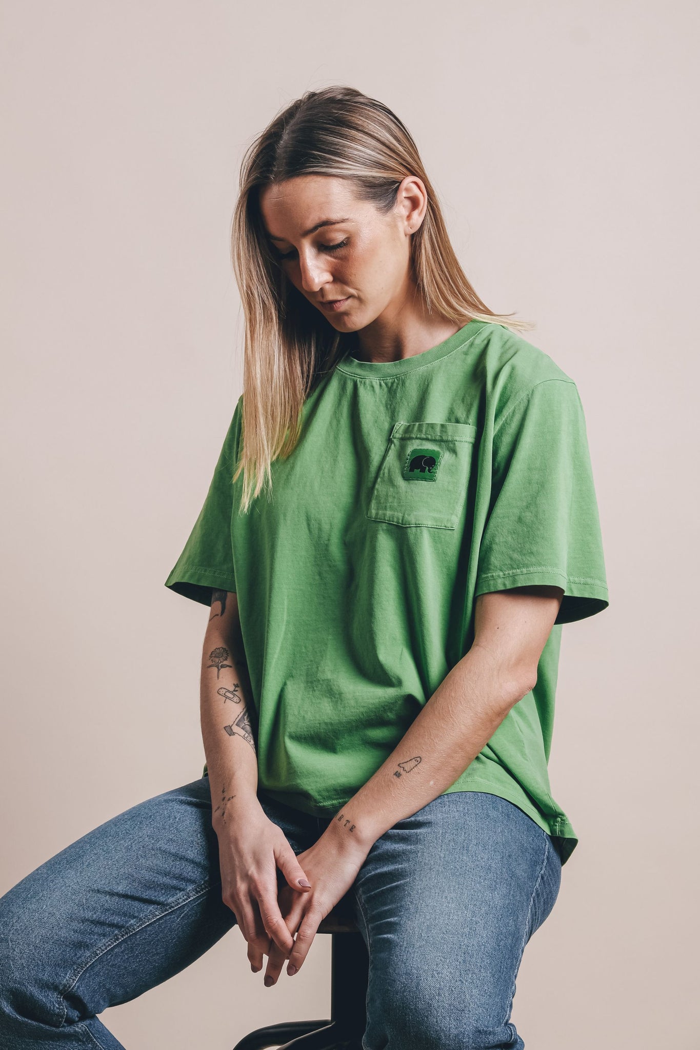 Camiseta Mujer Bolsillo Menorca Meadow Green