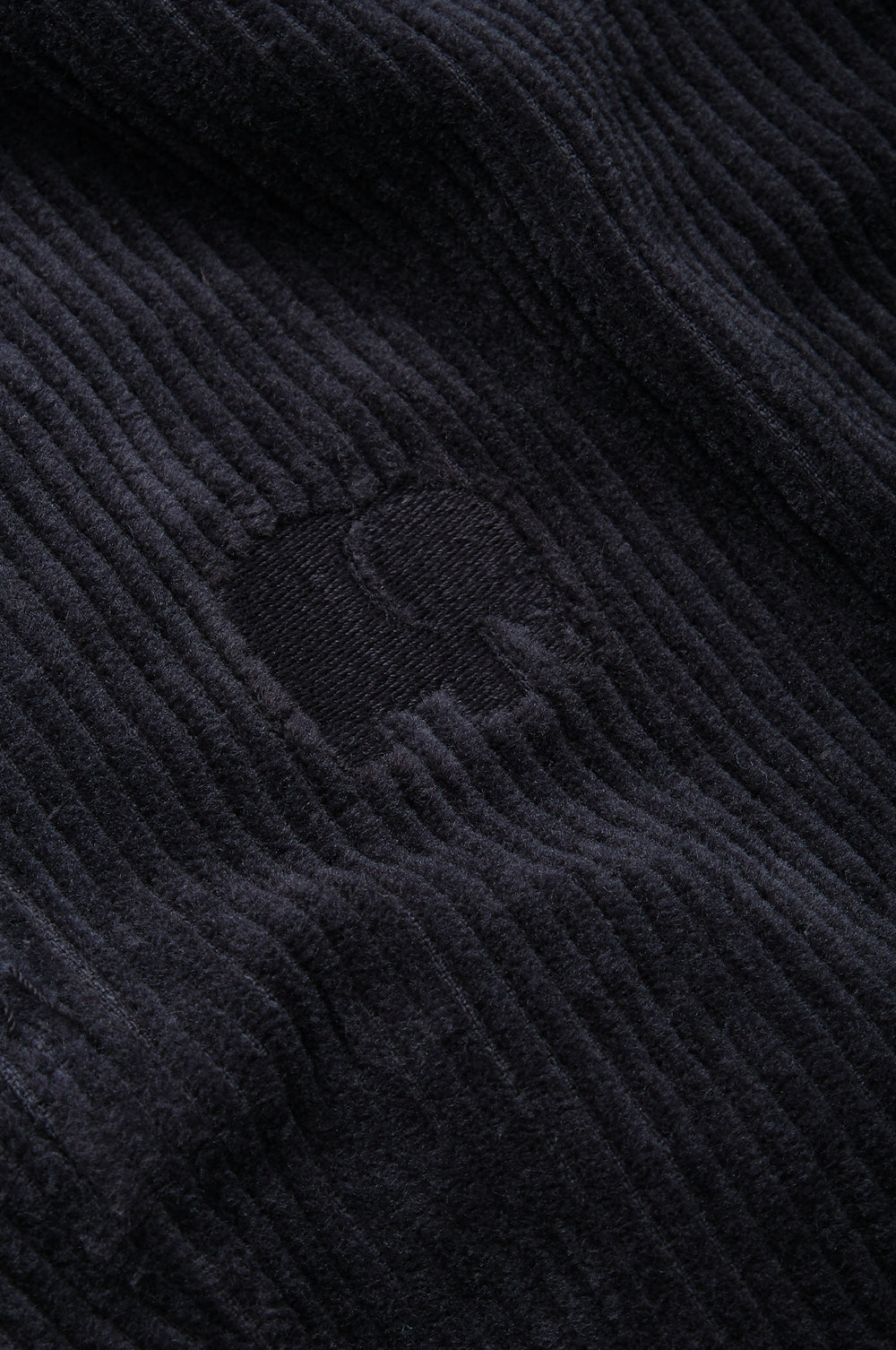 Détail en gros plan de la texture du Navy Corduroy Ecodye Climber Pant | TP_IMAGE_TYPE=DETAIL