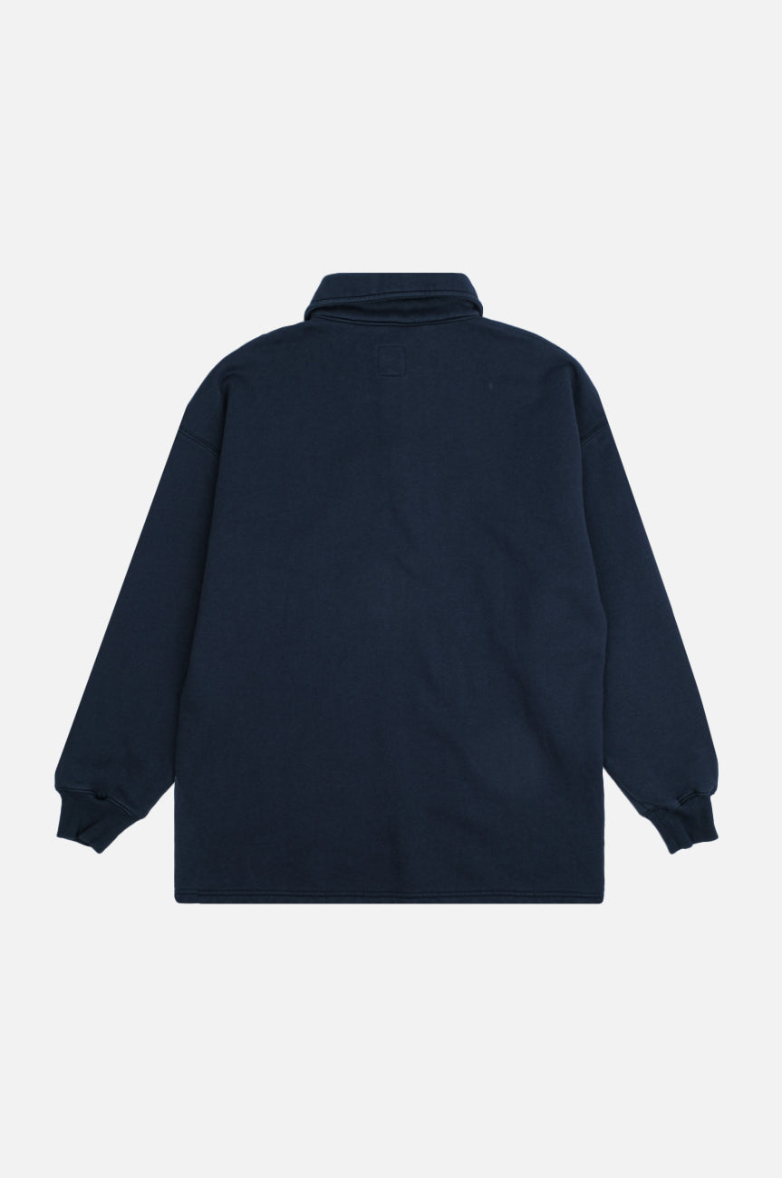 Kappa College Oversized Polo Sweater Deep Navy