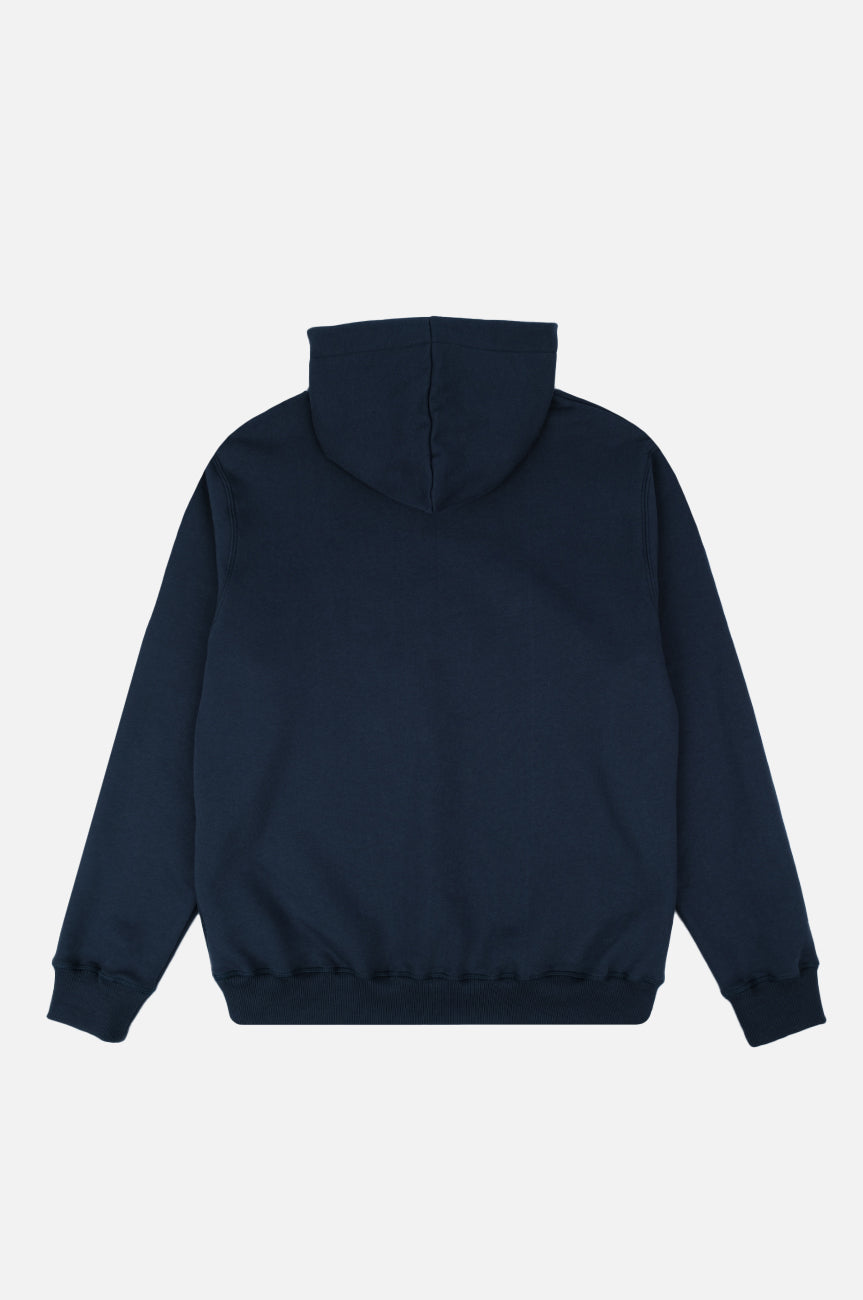 Lambda College Button Up Hoodie Deep Navy