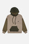 Women's Oversized Color Block Hoodie Incense