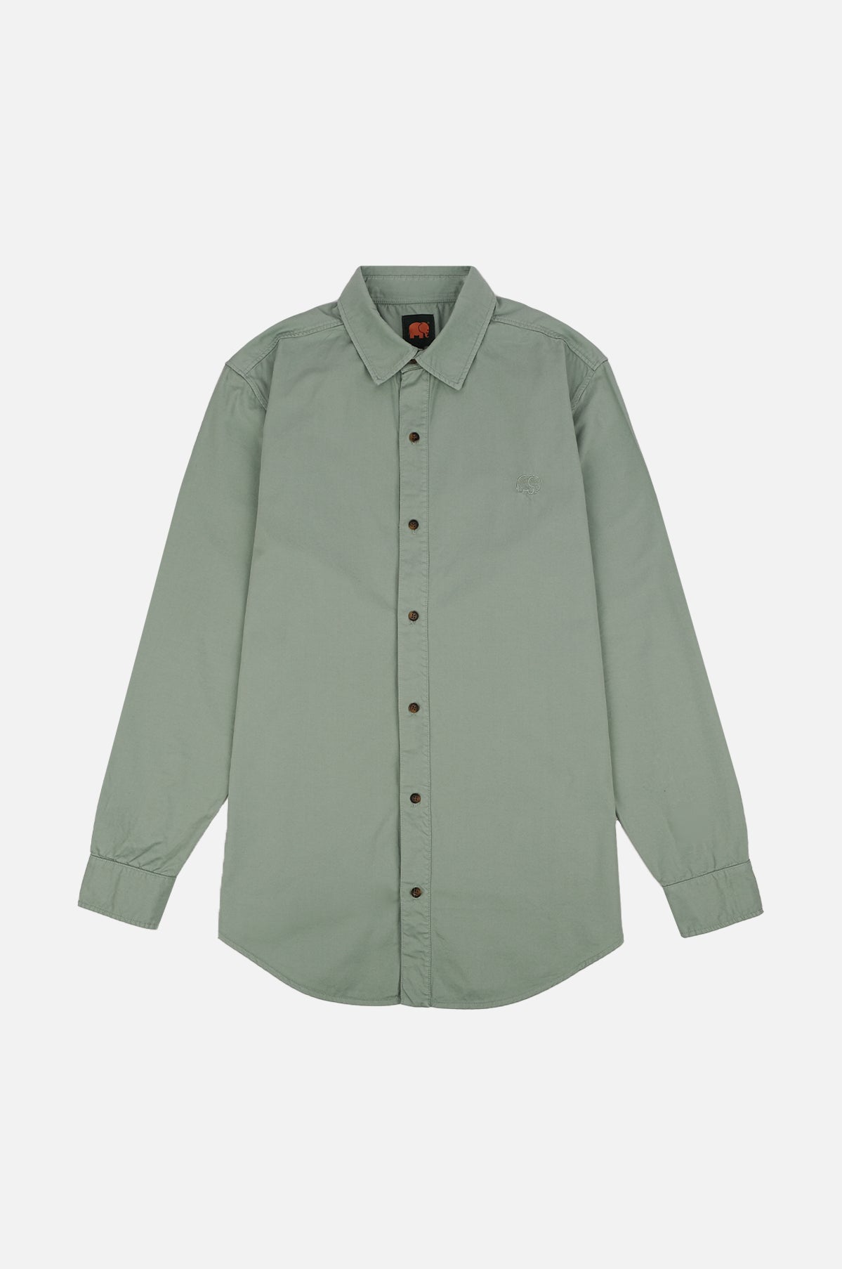 Postiguet Pigment Dyed Twill Shirt Eucaliptus