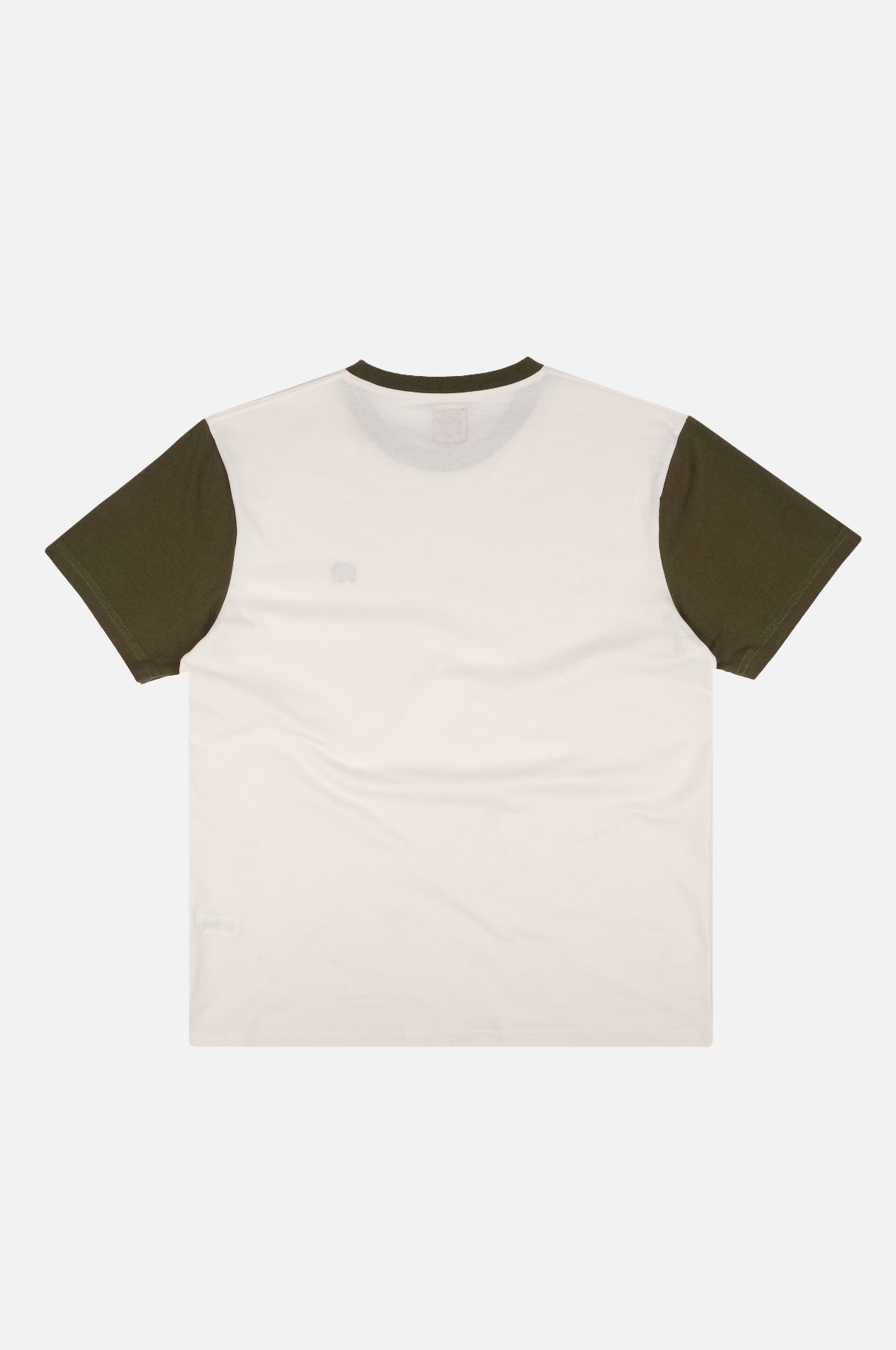 Camiseta Color Block Natural/Dark Olive