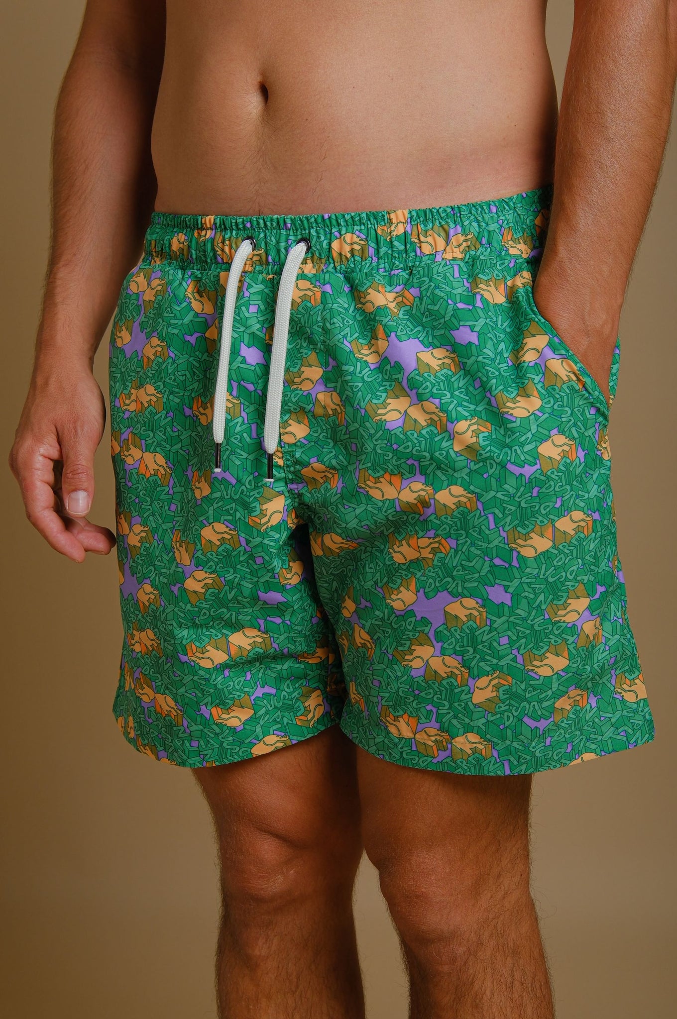 Trippyplant Seaqual®Yarn Swim Short Mystic Mint