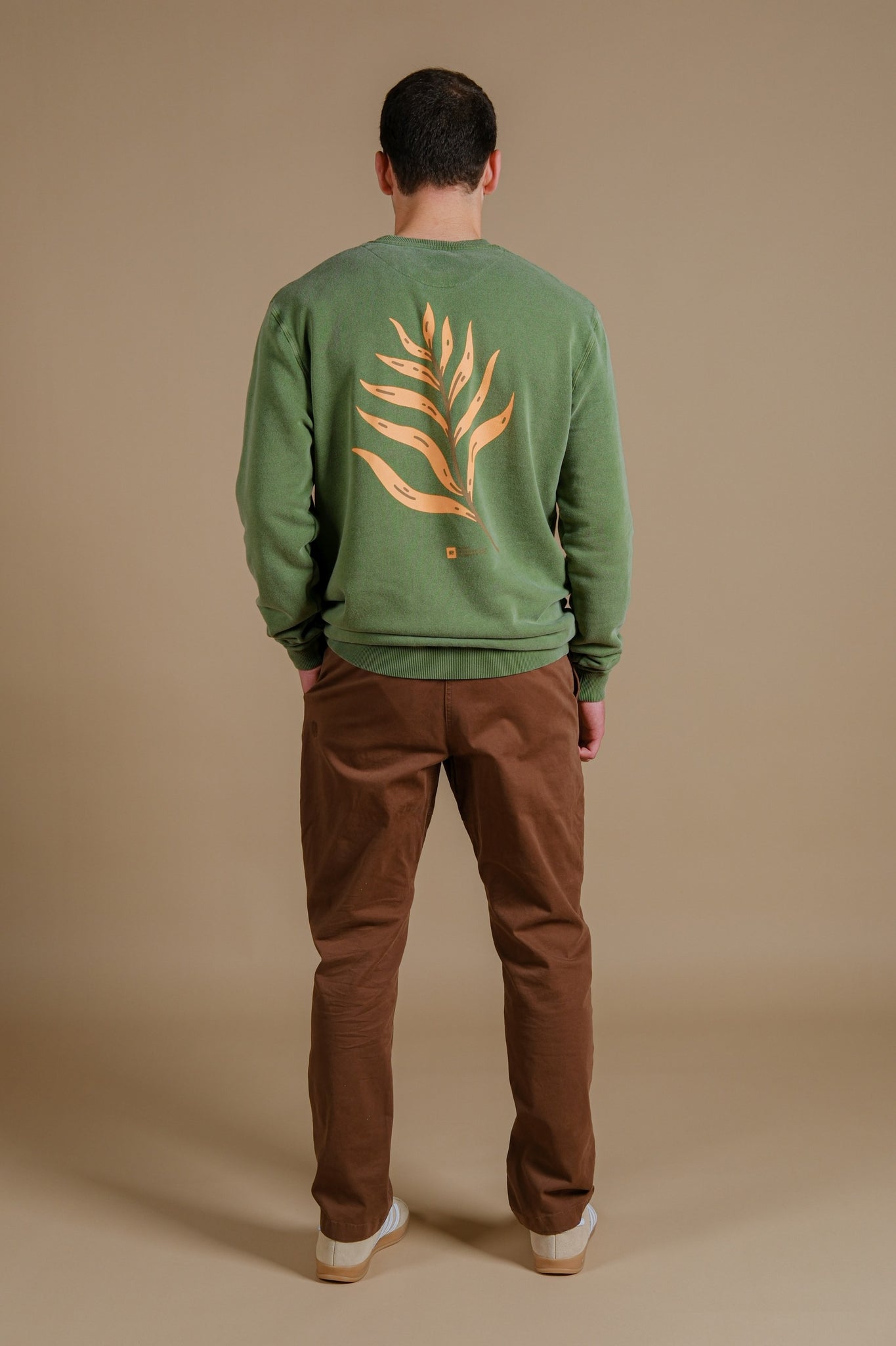 Palmeral Pigment Midweight Sweater Pinnas Green