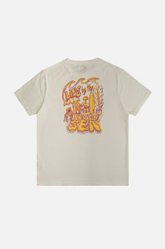 Life by the Sea VII by P.Bueno Pigment T-Shirt Foam White