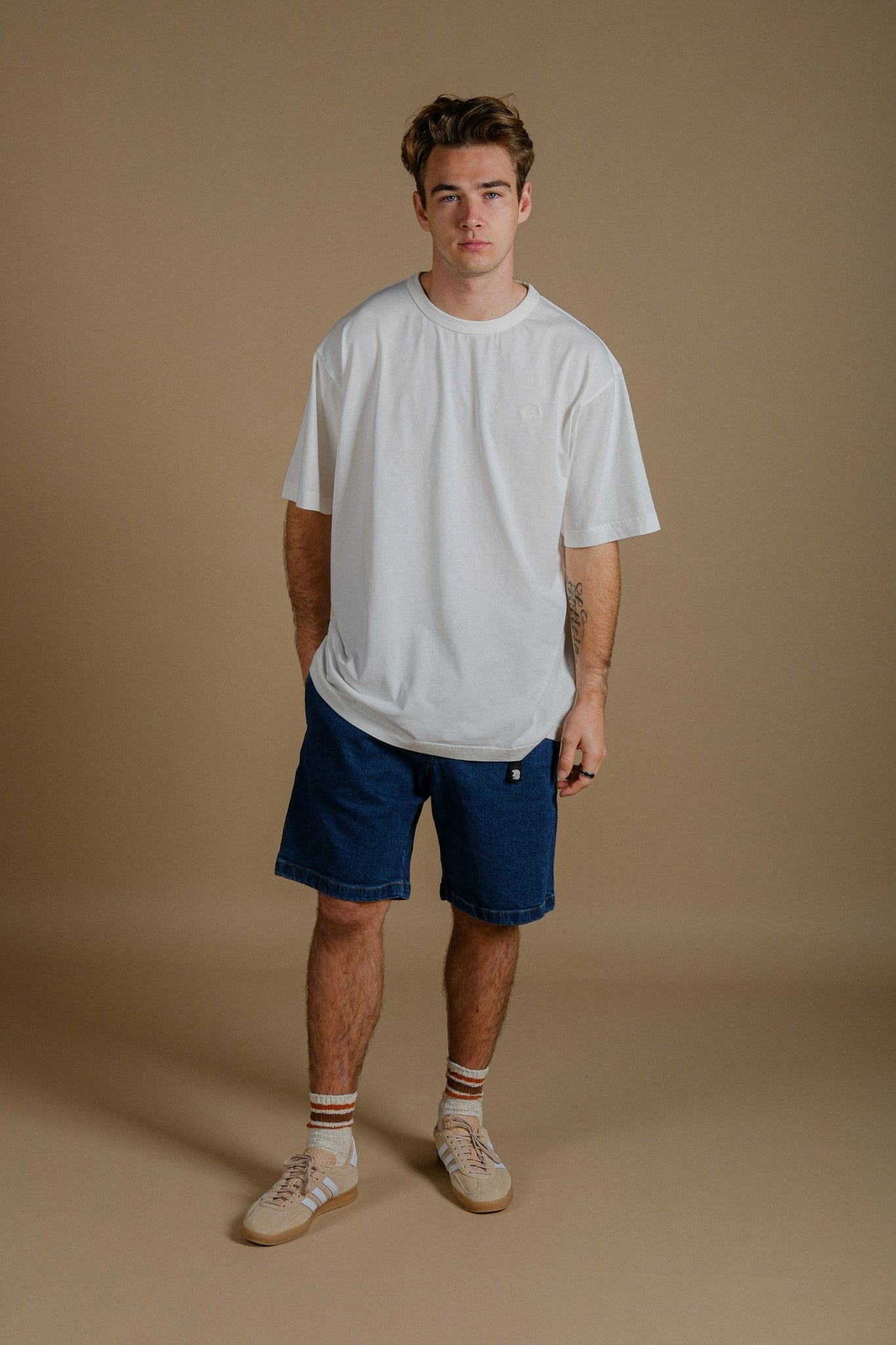 Camiseta Parodi Pigment Heavyweight Oversized Foam White