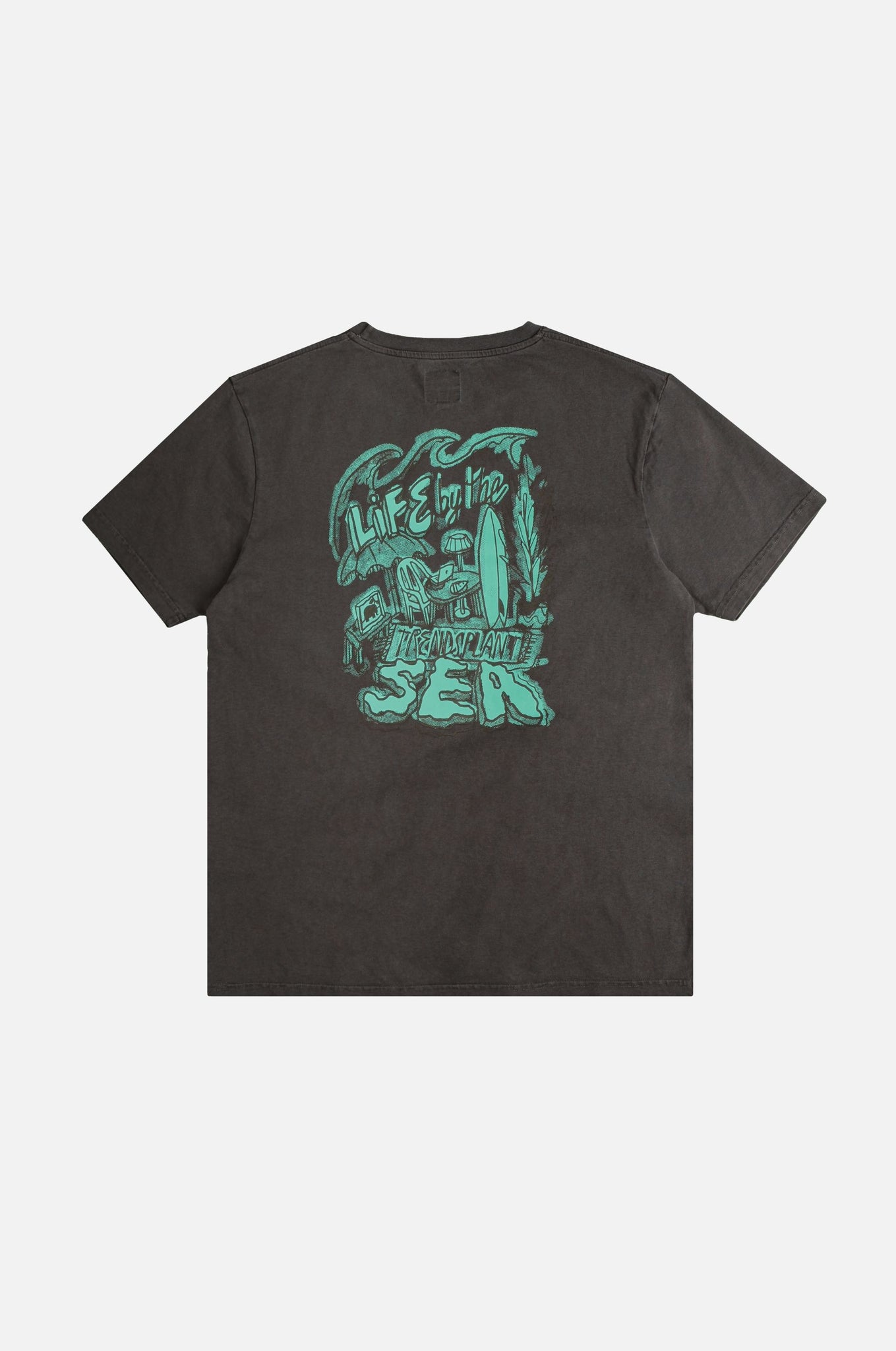 Life by the Sea VII by P.Bueno Pigment T-Shirt Magnet Grey