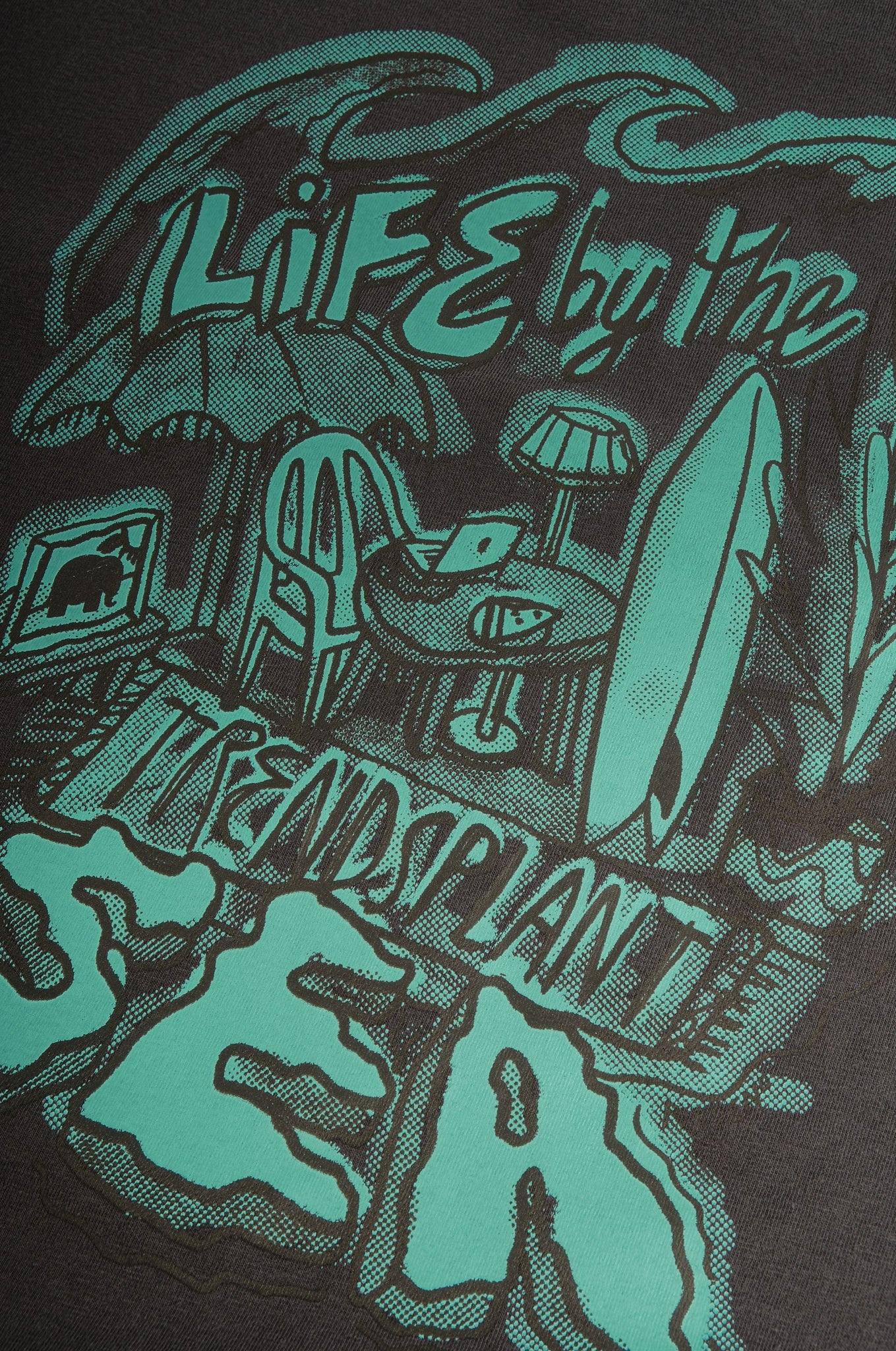 Life by the Sea VII by P.Bueno Pigment T-Shirt Magnet Grey
