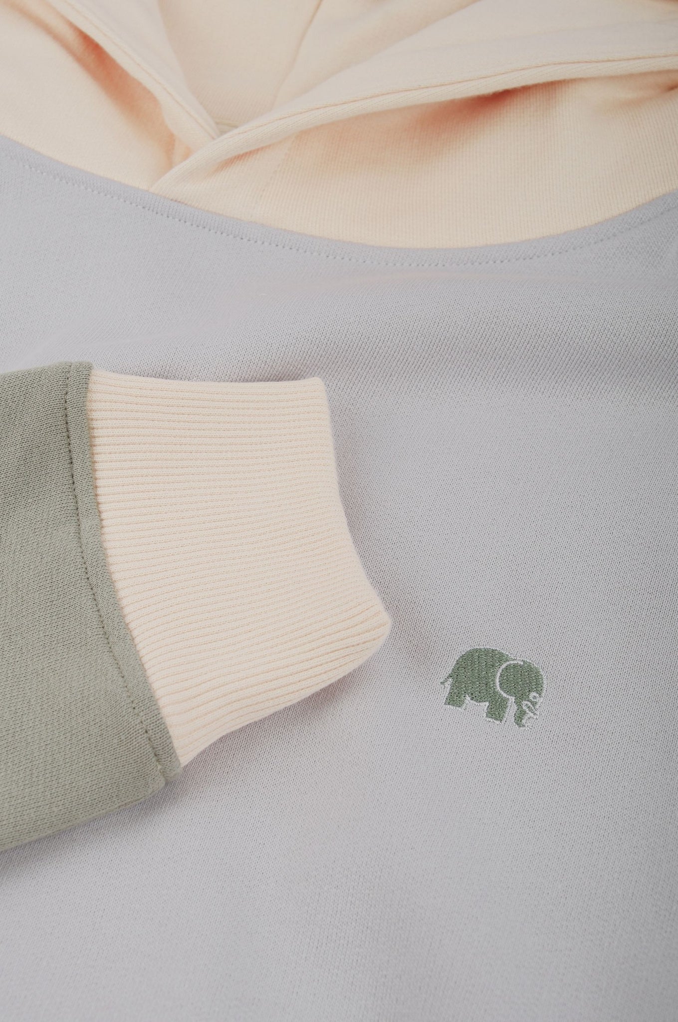 Color Block Hoodie Steel Haze