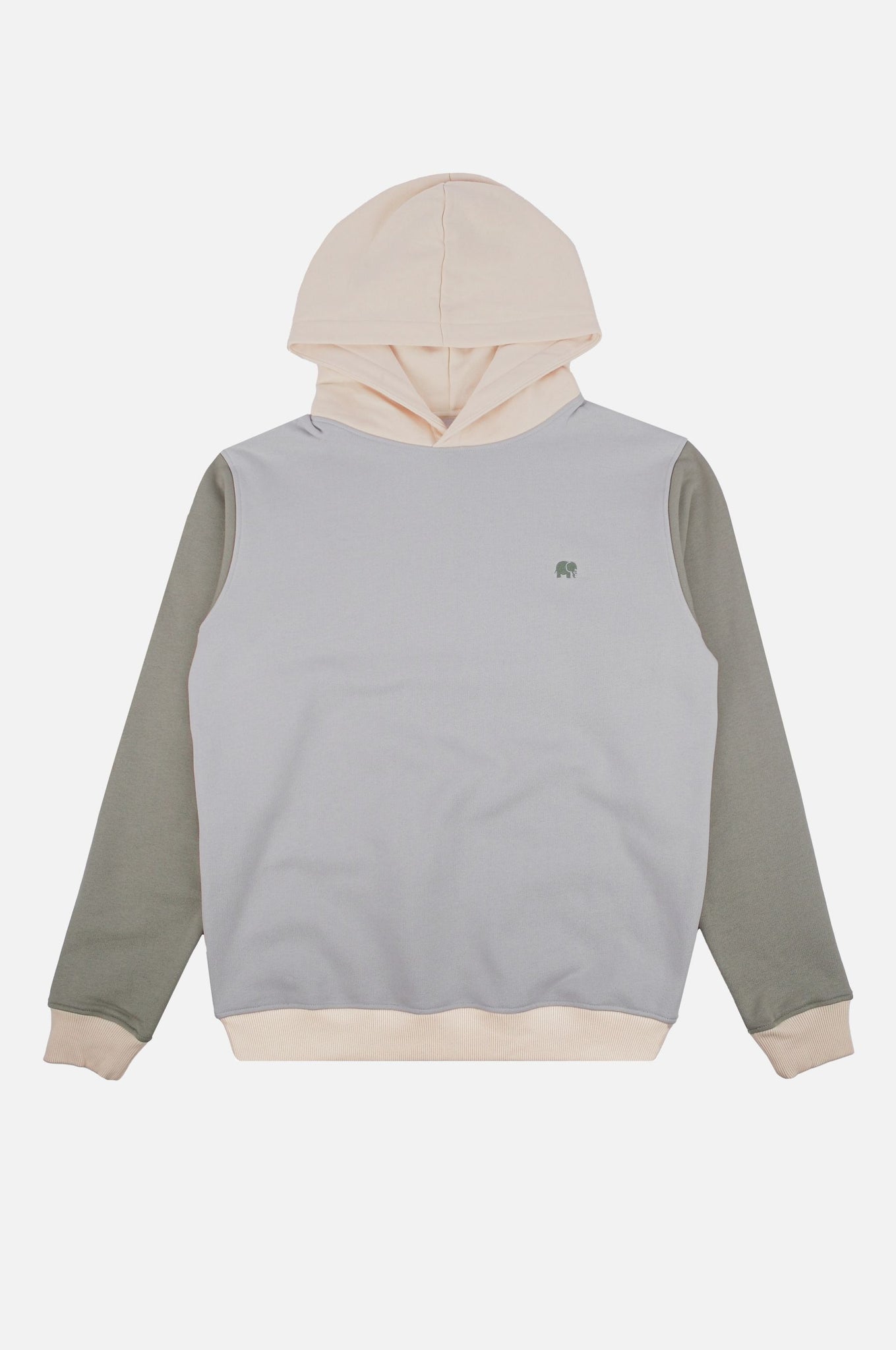 Color Block Hoodie Steel Haze