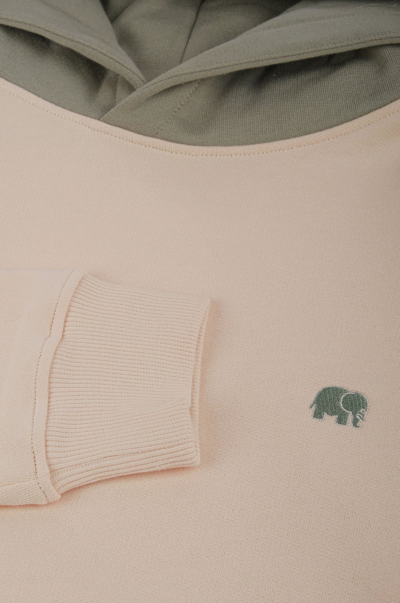 Color Block Hoodie Pale Glow