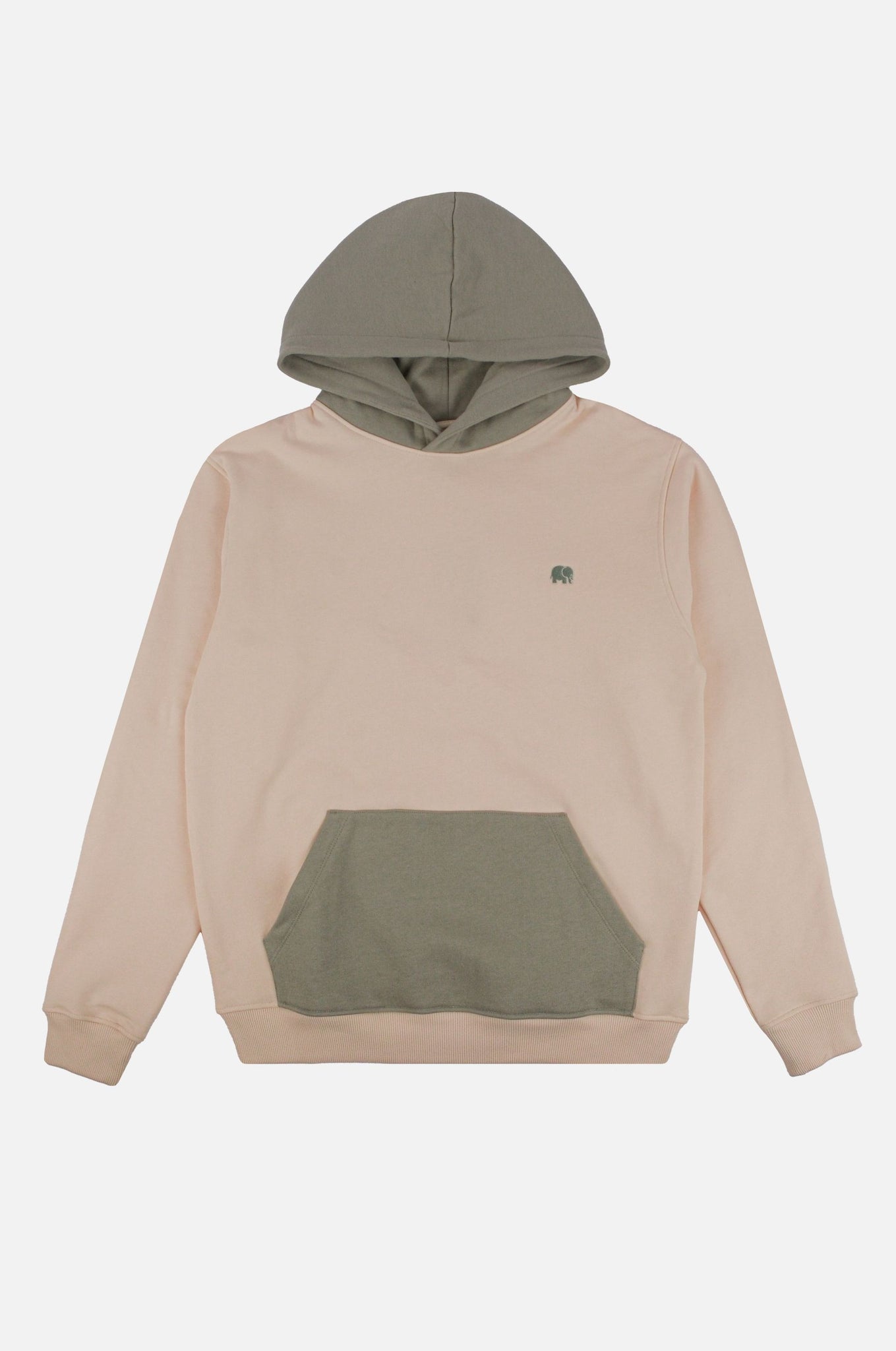 Color Block Hoodie Pale Glow