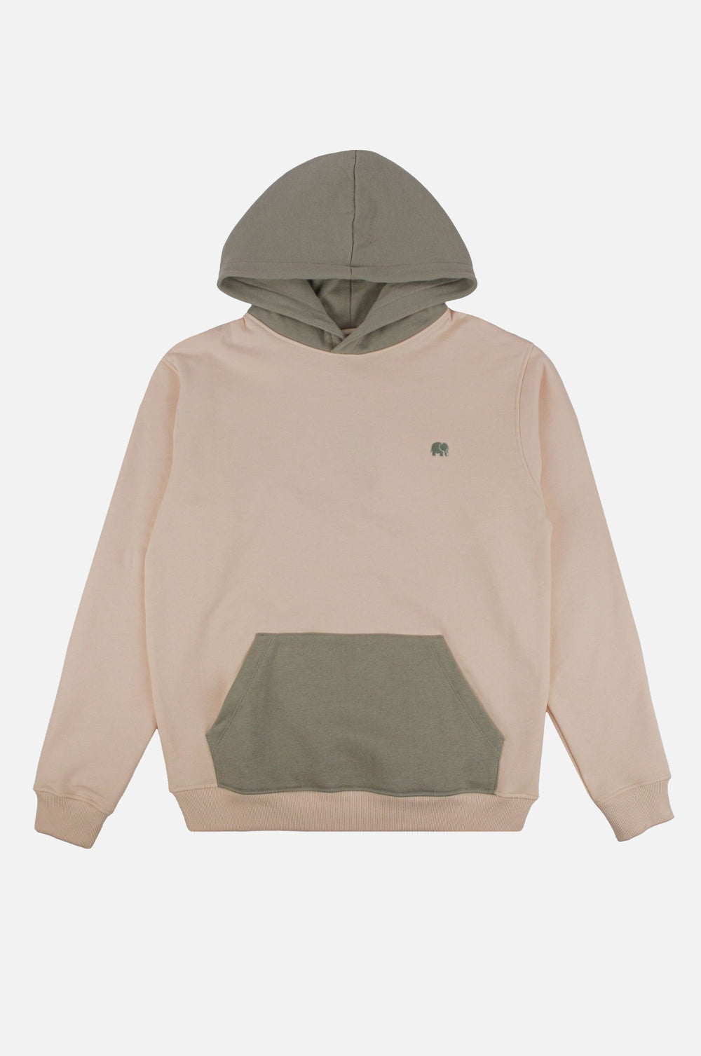 Front silhouette of Color Block Hoodie in Pale Glow | TP_IMAGE_TYPE=SILHOUETTE_FRONT