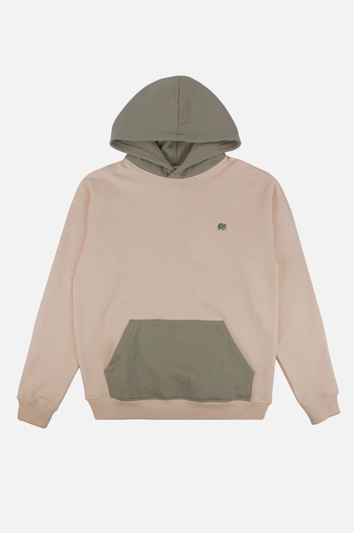 Front silhouette of Color Block Hoodie in Pale Glow | TP_IMAGE_TYPE=SILHOUETTE_FRONT
