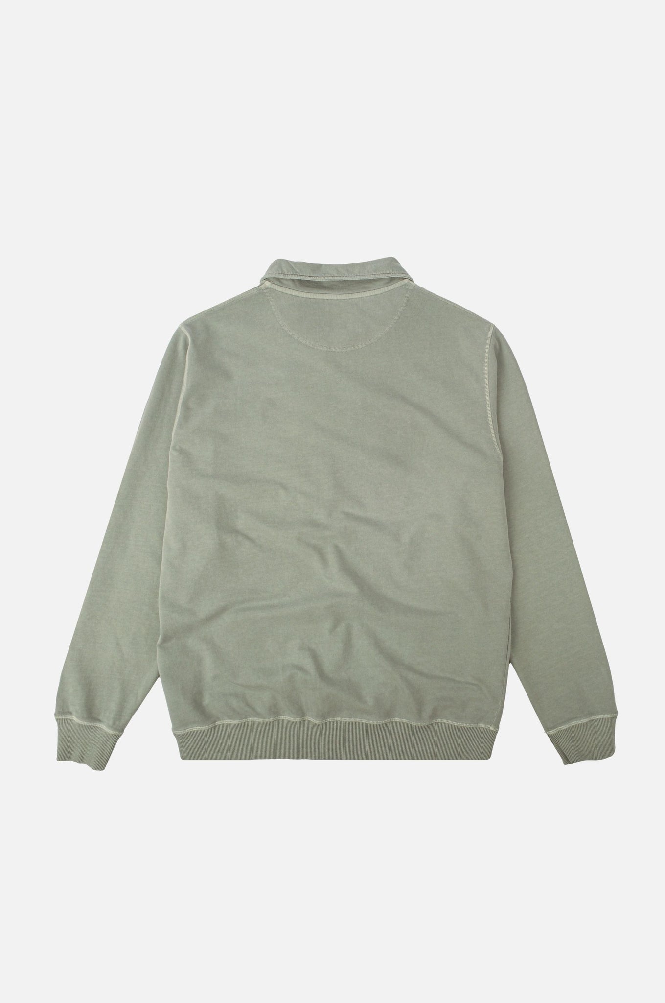 Sauce Pigment Quarter Zip Sweater Silver Green