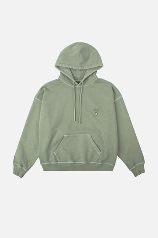 Silhouette frontale di Women's Cepaes Pigment Heavyweight Oversized Hoodie in Silver Green | TP_IMAGE_TYPE=SILHOUETTE_FRONT