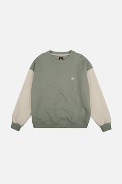 Women's Color Block Oversized Sweater Iron Veil