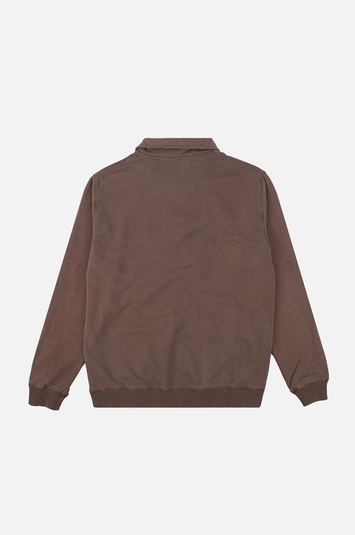 Sauce Pigment Quarter Zip Sweater Chestnut