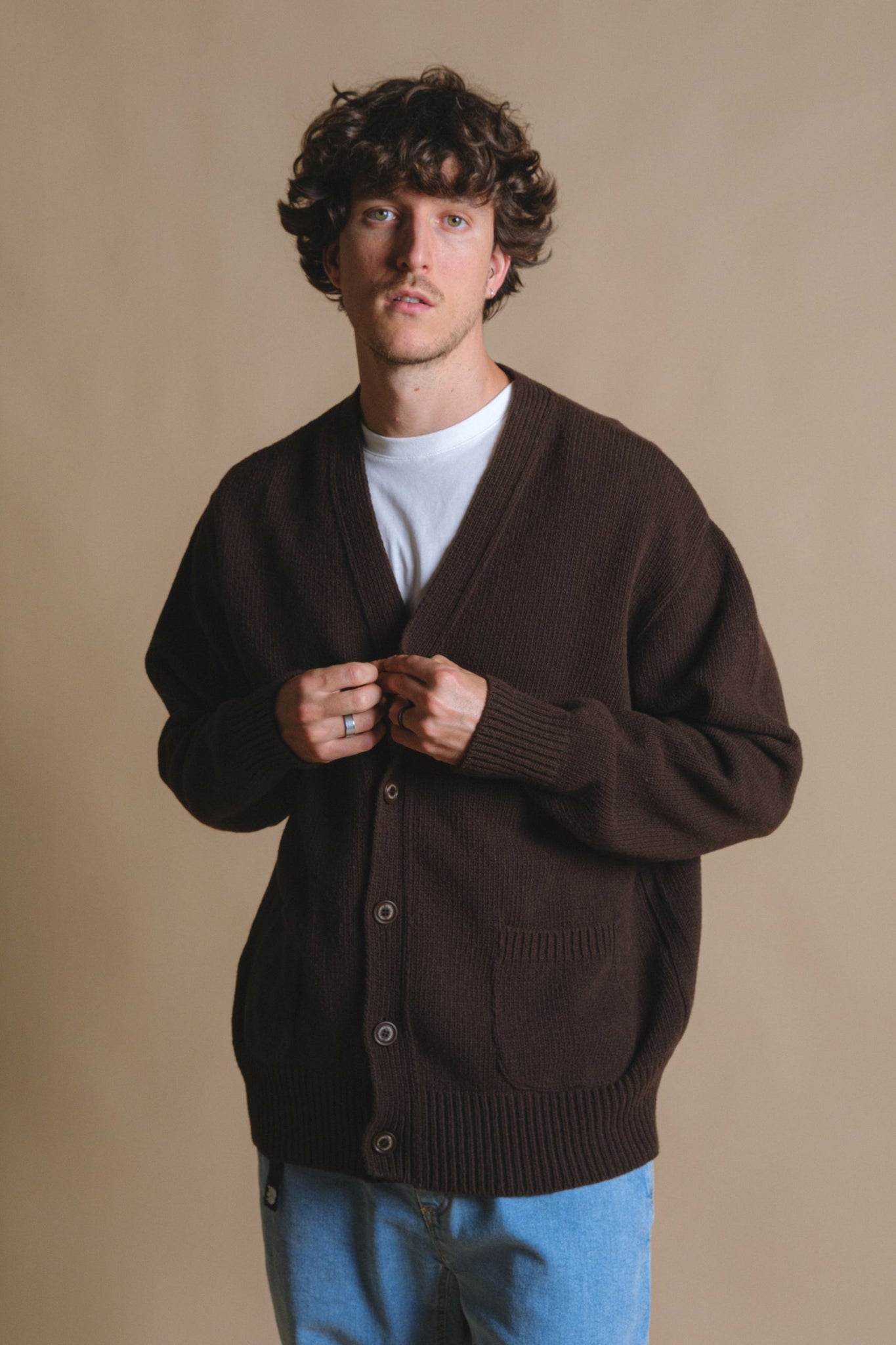 Relleu Cardigan Chocolate