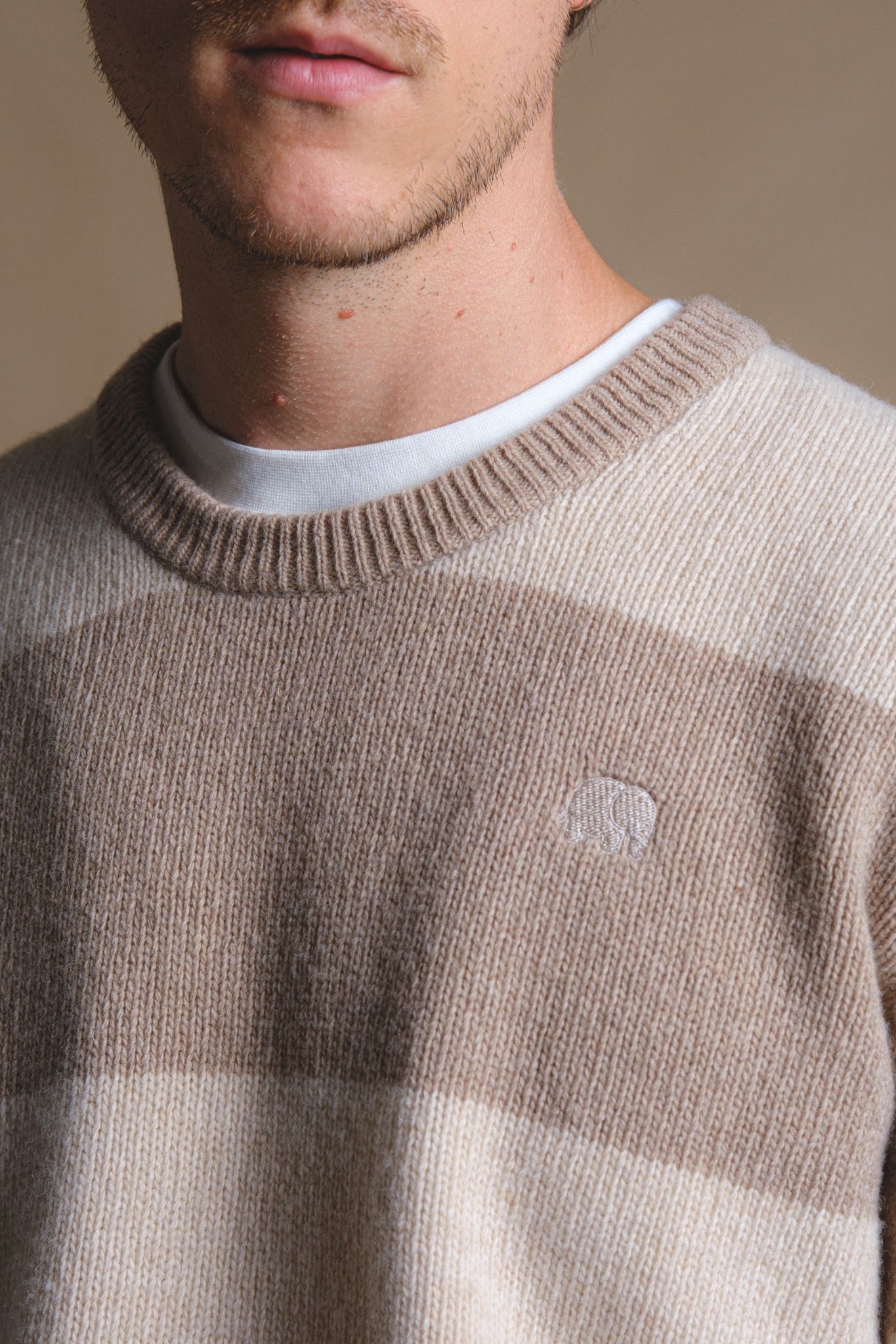 Sella Knit Latte/Nomad Brown