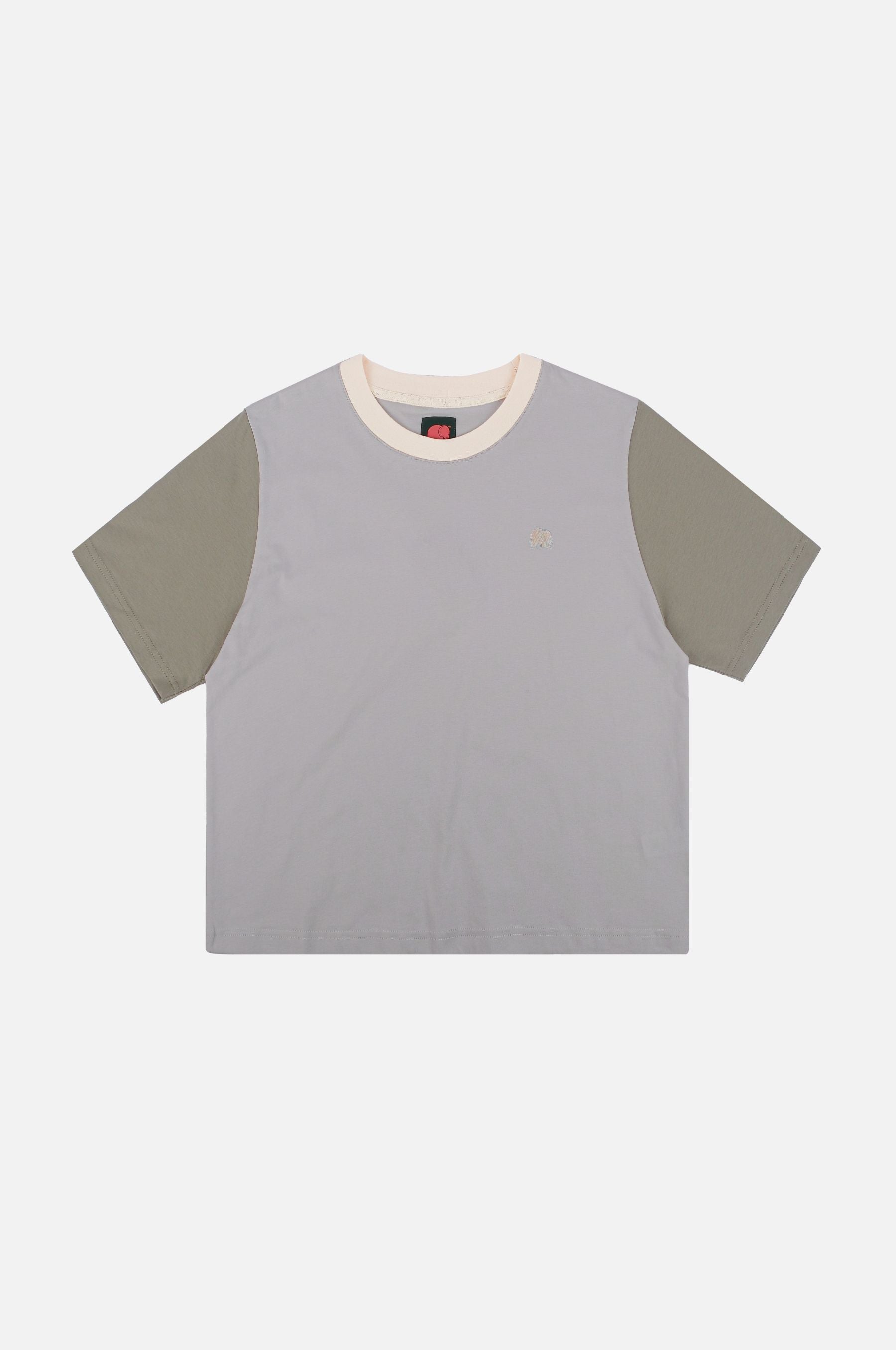 【新作】COLOR PEEK ORB POCKET RELAX T-SHIRT Women's Color Block T-Shirt Steel Haze – Trendsplant