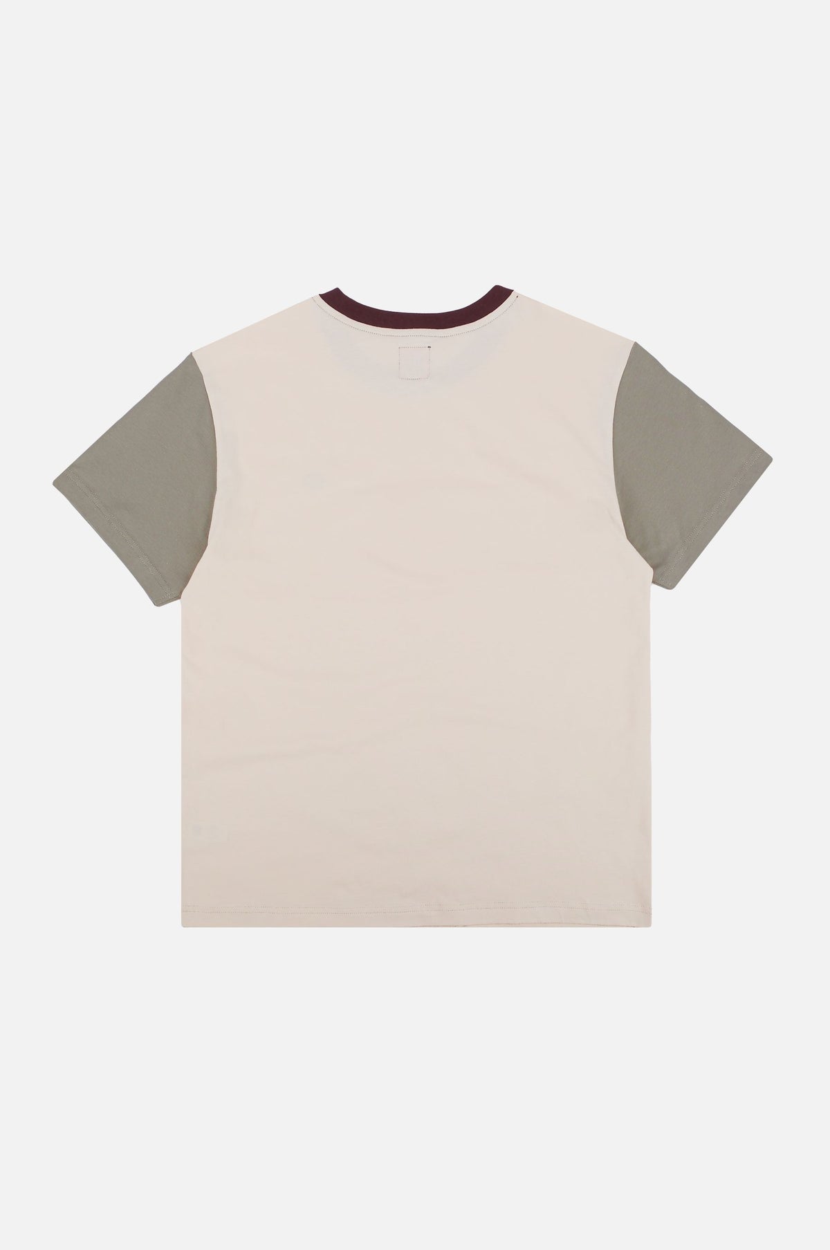 Back silhouette of Color Block T-Shirt in Pale Glow and Iron Veil | TP_IMAGE_TYPE=SILHOUETTE_BACK