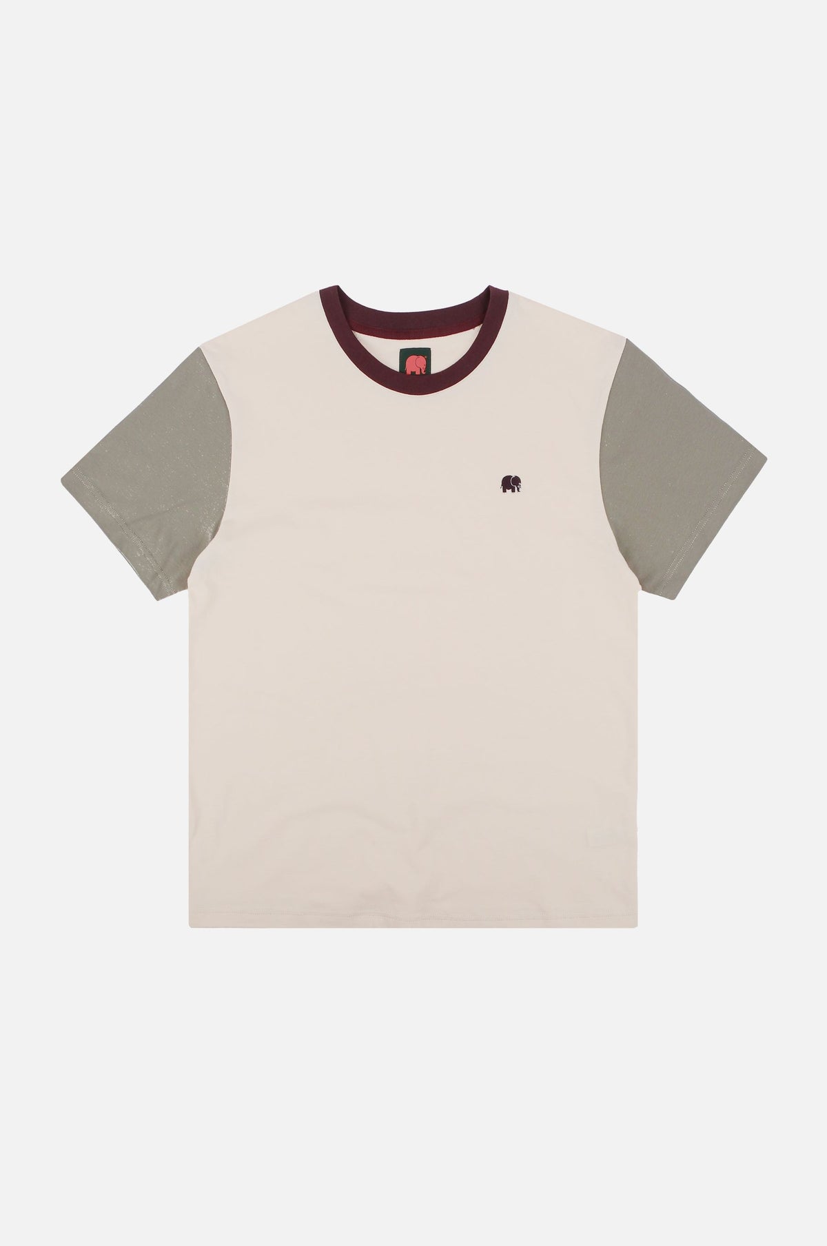 Front silhouette of Color Block T-Shirt in Pale Glow and Iron Veil colors | TP_IMAGE_TYPE=SILHOUETTE_FRONT