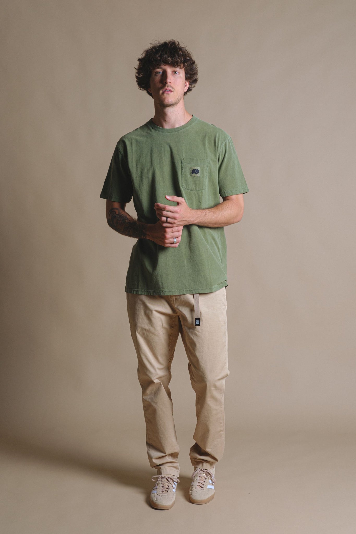 Garza Pigment T-Shirt Oak Green