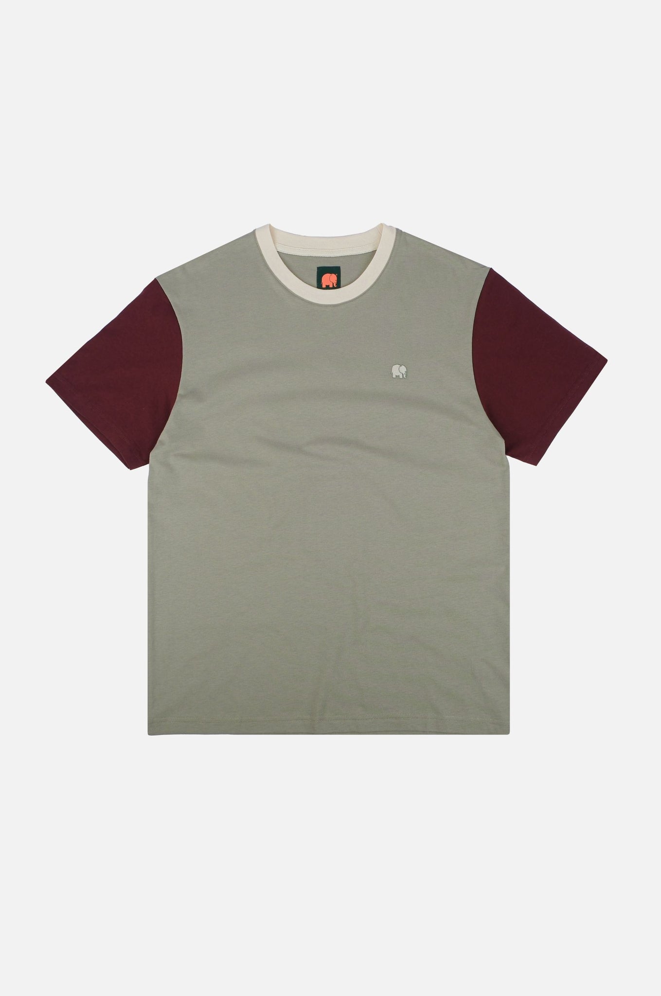 Color Block T-Shirt Iron Veil