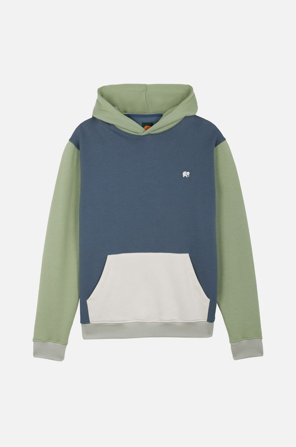 Silhouette frontale di Color Block Hoodie in Deep Spruce | TP_IMAGE_TYPE=SILHOUETTE_FRONT