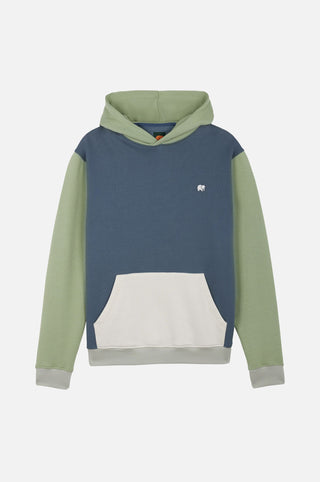 Silhouette frontale di Color Block Hoodie in Deep Spruce | TP_IMAGE_TYPE=SILHOUETTE_FRONT