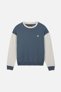 Women’s Color Block Oversized Sweatshirt Deep Spruce