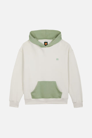Silhouette avant du sweat à capuche oversize Color Block pour femme en Sea Glass | TP_IMAGE_TYPE=SILHOUETTE_FRONT