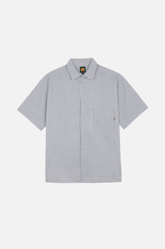Mechanic Box Seaqual®Yarn S/S Shirt Indigo Stripes