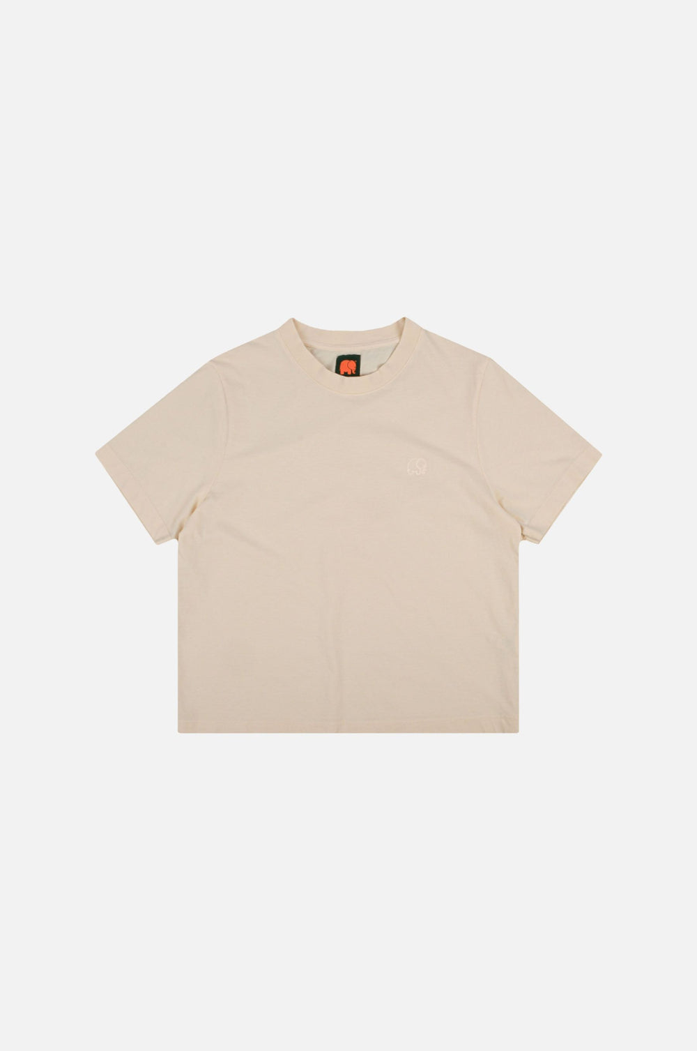 Silueta frontal de la Women's Essential Garment T-Shirt en Pearled Ivory | TP_IMAGE_TYPE=SILHOUETTE_FRONT